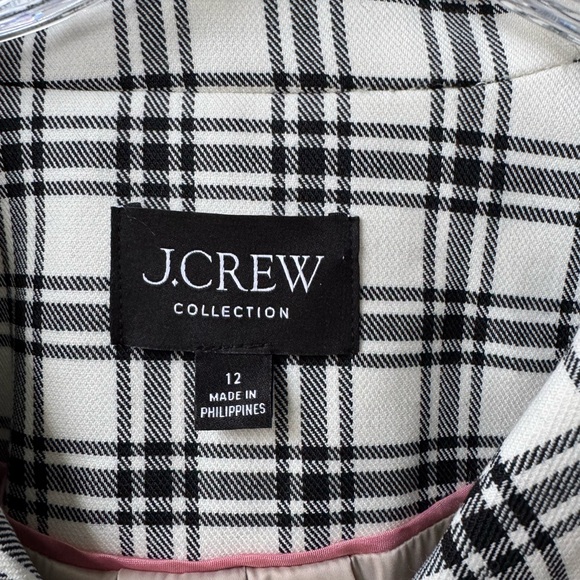 J. Crew Collection Blazer Jacket in Plaid Italian City Wool Blend - Picture 5 of 7